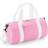 BagBase Mini Barrel väska Classic Pink/White One Size