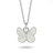 Pia & Per Butterfly Necklace - Silver/White