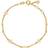 Lund Copenhagen Daisy Stick and Flower Bracelet - Gold/White