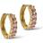 ENAMEL Copenhagen Lyra Earrings - Gold/Pink