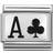Nomination Composable Classic Link Ace of Clubs Charm - Silver/Black