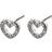 Pilgrim Edie Earrings - Silver/Transparent
