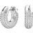 Swarovski Small Dextera Hoop Earrings - Silver/Transparent