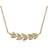 O Leaf Diamond Necklace in 9ct