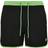 Urban Classics Retro Swim Shorts - Black/Neon Green