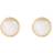 Ole Lynggaard Lotus Stud Earrings - Gold/Moonstone
