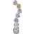 Stine A Candy Hugging Creol Right Earring - Silver/Multicolour