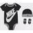 Nike Infant Futura Logo Box Set 3-Piece - Black