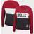 Mitchell & Ness Chicago Bulls Hardwood Classics Colorblock 2.0 Pullover Sweatshirt W