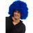 BigBuy Carnival Wig with Curly Hair Blue