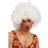 BigBuy Carnival Afro Wigs White