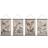Dkd Home Decor "Kanvas Fåglar (4 pcs) (60 x 2 x 90 cm) Väggdekor