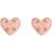 Olivia Burton Classics Screw Heart Studs - Rose Gold/Transparent