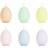 PartyDeco Colored Egg Stearinljus 7cm 6st