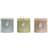 Dkd Home Decor "Ljus Vanilj Vax Grundläggande (12 x 12 x 12 cm) (3 antal) Stearinljus