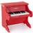 Viga Toys My first piano Wooden, Viga, red