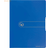 Herlitz 11207347 visbok A4, 20 genomskinlighetsfodral, självhäftande bakskylt, ogenomskinlig blå Opak Blau