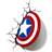 Paladone Marvel 3D LED Light Captain America Shield Vägglampa