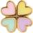 Stine A Love Heart Clover Earring - Gold/Multicolour