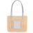Loewe x Paula's Ibiza Square Basket Small Tote Bag NATURAL WHITE