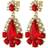Dyrberg/Kern Lucia Earrings - Gold/Red/Transparent