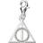 Harry Potter Ladies Sterling Crystal Deathly Hallows Charm