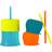 Boon SNUG STRAW Mugg inklusive 3-pack lock och sugrör, det läckfria koppsetet för hem och resor. För barn från 12 månader, BPA-fri, ftalat- och PVC-fri, den perfekta presenten till föräldrar