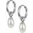 Astrid & Agnes Palma Earrings - Silver/Pearl