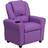 Flash Furniture Contemporary Lavender Vinyl Kids Recliner with Cup Holder Headrest In Stock
