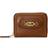 Lauren Ralph Lauren Small brown leather wallet with flap, Brown.
