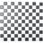 HUH Mosaik Antislip Schack Svart/Vit Halkfritt 2.5X2.5 Cm