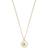 Georg Jensen Daisy Small Pendant Necklace - Gold/White