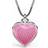 Pia & Per Heart Necklace - Silver/Pink