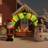 vidaXL Christmas Inflatable Arch Gate with LEDs 270 cm n/a