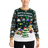 Jule Sweaters Santa Claus is Coming to Town LED Sweater - Green