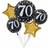 Amscan 3787801 folieballong bukett glittrande födelsedag 70 år