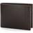 Perry Ellis Brown Genuine Leather Glazed Wallet, Polyester, Regular - Brown