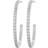 Edblad Glow Creoles Mini L Earrings - Silver/Transparent