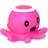 Magni Bath Animal With Light Squid Pink