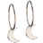 Blomdahl Natural Moon Earrings - Silver