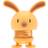Hoptimist Soft Bunny S Mimosa 9x7,5x5,8 Prydnadsfigur