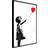 Artgeist Banksy Girl with Balloon Poster 20x30cm