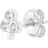 Hultquist Fleur Earrings - Silver/Pearls/Transparent