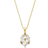 Edblad Blossom Necklace - Gold/Transparent
