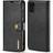 Dgmingcase Split Leather Wallet Case for Galaxy A71