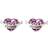 Harry Potter Love Potion Stud Earrings - Silver/Purple