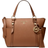 Michael Kors Sullivan Small Saffiano Leather Top-Zip Tote Bag - Luggage