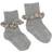 Go Baby Go Liberty Ruffle Socks - Grey Melange