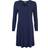 Lady Avenue Bamboo Nightdress With Long Sleeve Navy-2