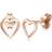 Elli damörhängen hjärta 925 sterlingsilver 310950914 silver, colore: Rödguld, cod. 0310950914